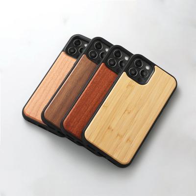 China Wholesale Anti-fall OEM Magnetic White Wooden Back TPU Cell Phone Case For iPhone 11 12 13 Mini Pro Max for sale