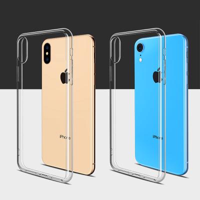 China High Quality Eco-Friendly Material Shockproof Scratch Proof Soft Clear Soft Transparent TPU PC Material Phone Case For iPhone X XR XS XS Max for sale