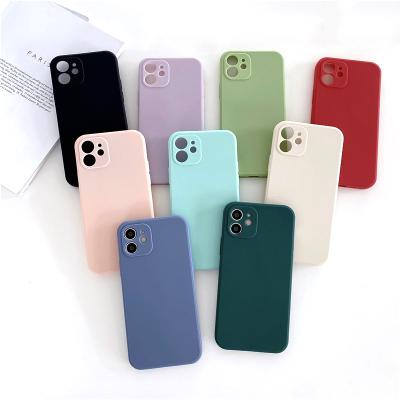 China Ultra Thin Lightweight Shockproof Shock Proof Wholesale Soft Silicone Back Cover Mobile Phone Case For iPhone 11 12 12 mini for sale