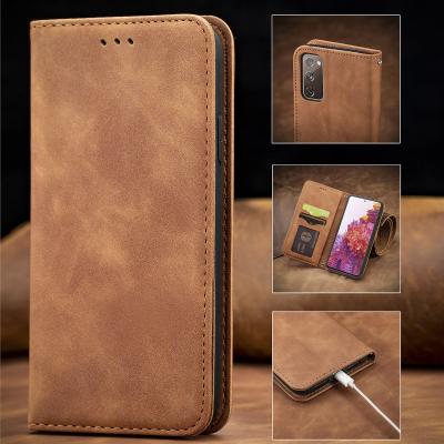 China Shockproof Leather Fe S21 Note 9 Flip Case For Samsung Galaxy S8 S9 S10 E S20 10 20 Ultra Plus J4 J6 Plus 2018 F62 Prime Phone Case Cover for sale