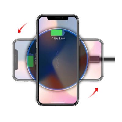 China Wholesale Good Quality Fast Charger Portable Fast Radio Charging Universal Cell Phone Holder Qi 10w Fast Charging Wireless Charger Q21 for sale