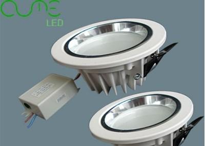 China 9W entalhe branco conduzido dimmable de alumínio de fundição do downlight 4inch: 110MM à venda