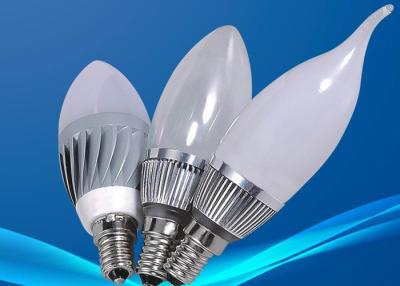 Κίνα Βολβοί κεριών των οδηγήσεων Dimmable RoHS 3W, εμπορικό προσάρτημα 3000K -6000K φωτισμού προς πώληση