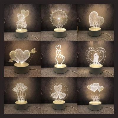 China New Design Photo Modern Custom Home Decoration Warm Light Bedside Lamp With USB for sale