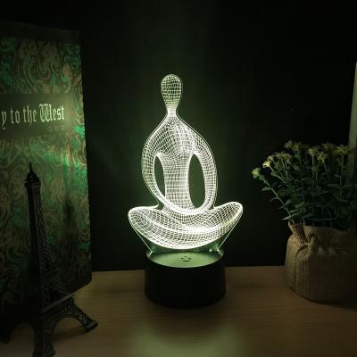 China Modern factory wholesale acrylic led low 3d night light living room night light for sale