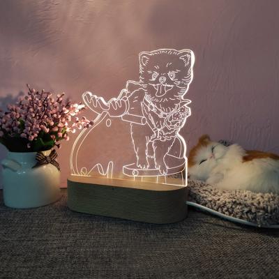 China Indoor Custom Three-Tone Photo Night Light Night Light Gift Ideas Kids Home Novelty Decoration Gifts for sale