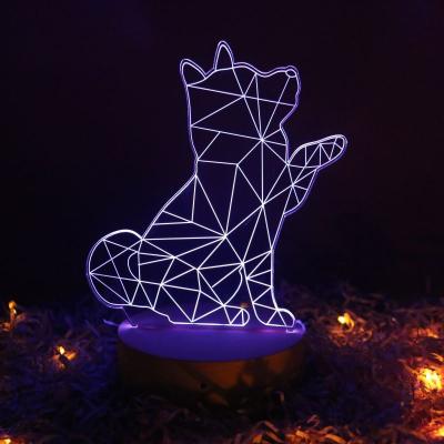 China Modern Novelty 3d Anime USB Interface Color Changing Led Desk Lamp For Home Decor for sale