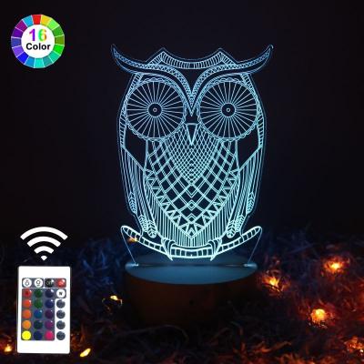 China Customized Modern USB Picture Powered Solid Wood Base 5v Colored Lights For Children's Gifts for sale