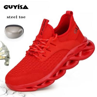 China New Design Steel Women's GUYISA Toe Safety Shoes GUYISA Wear Resistant Single Sting EVA Steel Toe Safety Shoe for sale