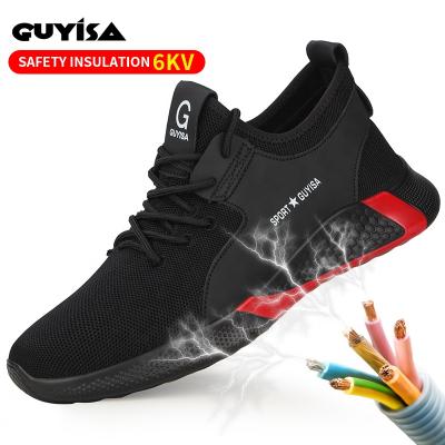 China Insulative GUYISA Toe Shoes 6kv Anti Puncture 10KV Insulation Plastic Dielectric Safety Work Shoe for sale