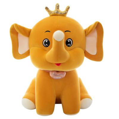 China Custom Soft Stuffed Plush Simulation Animal Dolls Elephant Plush Funny Toys for sale