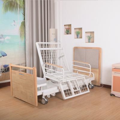 China Electric Hospital Bed Hospital/Clinic/Home Care Wooden Multi Function Home Nursing Medical ICU Bed for sale