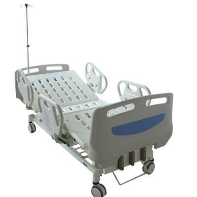 China Adjustable Dual Function Manual Bed 2 Cranks Manual Hospital Clinic Bed Hospital Bed for sale