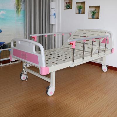 China Hospital Clinic Bed Manual Elevator Nursing Bed Stainless Steel Medical Manual Bed for sale