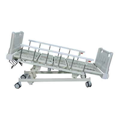 China Clinic Five Hospital Multifunctional Medical ICU Patient Nursing Bed 5 Function Hospital Manual Bed 5 Functions With 4 Cranks CE AND ISO for sale