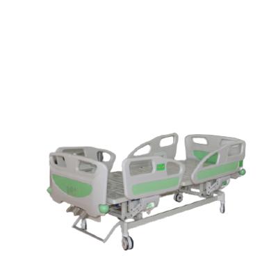 China Manual Clinic 3 Cranks Hospital Bed Manual Bed 3 Function Manual Hospital Bed for sale