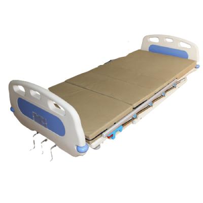 China Clinic Two Bed Hospital Manual Three Functions Manual Medical Bed Manual Crank Hospital Patient Bed for sale