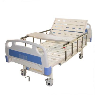 China Single Crank Manual Hospital Clinic Hospital Bed Medical Equipments Folding Adjustable Bed Frame for sale