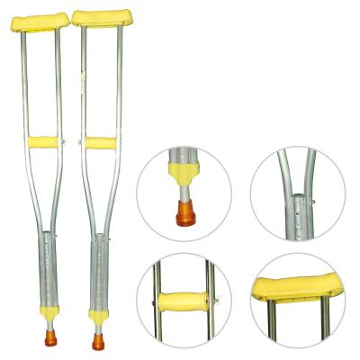 China Lightweight stainless steel aid aluminum alloy walking crutches for the elderly and children for sale