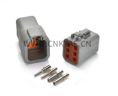 China DTP-06-6S 6 Pin Automobile Electrical DTP Series Female Waterproof Deutsch Connector(Male DTP-04-6P) for sale