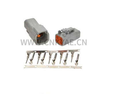 China DTM06-4S 4 Pin Automobile Electrical DTM Series Female Waterproof Deutsch Connector(Male DTM04-4P) for sale