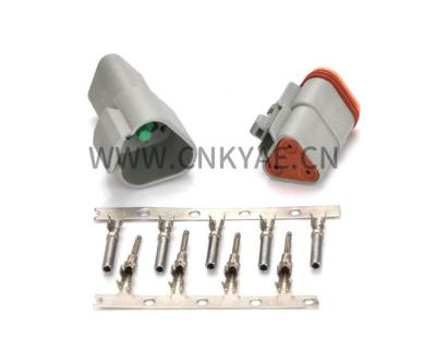 China Deutsch DT06-3S electrical auto wire waterproof 3 PIN Female connector for sale