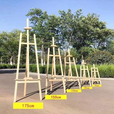 China New Products Amazon Easel 170/150/120/90/80/70/145CM Hot Sale Pine Wood Artist Easel Display Stand For Painting for sale