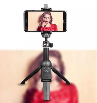 China Selfie Stick Monopod Tripod Phone Holder Stand Mount Phone Clip Adjustable Remote Extendable Holder for sale