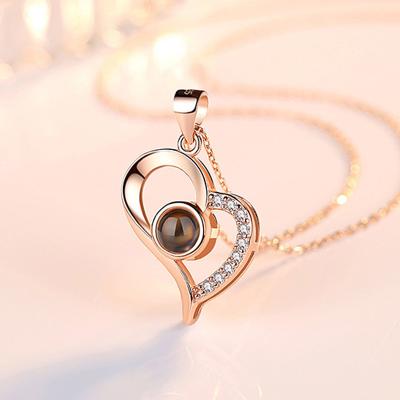 China Cute Love Memory Necklace Jewelry Pendant Necklace For Gift for sale