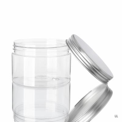 China 8oz 250ml 500ml Mouth Food Grade Plastic Container 2 Ounce Modern Empty Wide Packaging Cosmetic Containers Jar With Lids for sale