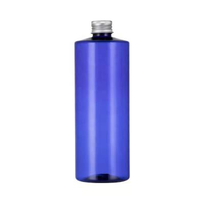 China 500ml blue bottle cosmetic plastic cosmetic lotion bottle for shampoo for sale