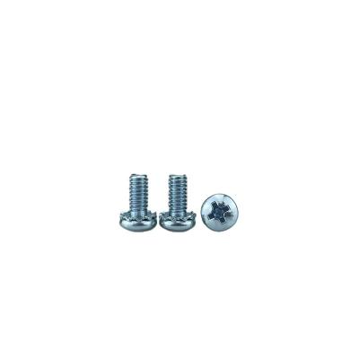 China Pan China Quality Fastener Supplier Hardware Tools Pan Head Outside Double Tooth Trim Cross Combination Screws for sale