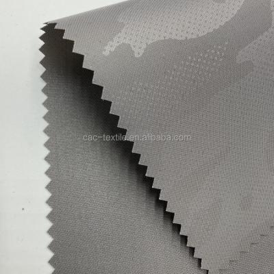 China Tear-resistant 200D twill oxford fabric 290T PU coated with heat embossing and water repellent for sale