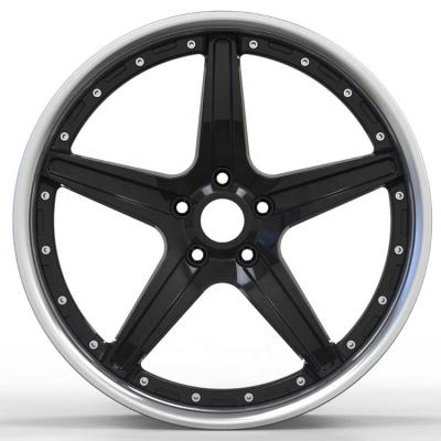 China Passanger Car Custom 2 Piece Forged Wheels Alloy Wheels Rims For 918 911 BMW Audi AMG for sale