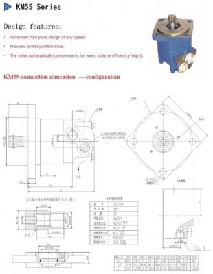 China Van de Motordanfoss van KM5 490ml/R Sauer Danfoss de Hydraulische Hydromotor Te koop