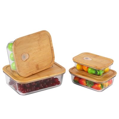 China Custom Microwavable Logo Microwavable Air Tight Pop Locking Lid Eco Friendly Glass Lunch Box Food Container for sale