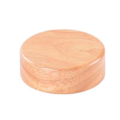 China Hot Selling Bamboo Lid Eco-friendly Custom Cosmetic Bamboo Lid Screw Cap Screw Lid for sale