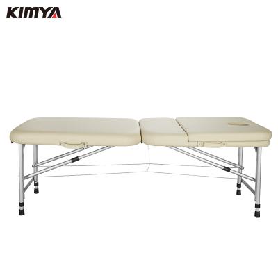 China Camilla modern cheap price metal acupuncture spa table portable lightweight foldable massage bed for sale