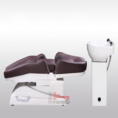 China Eco-friendly salon equipment wholesale beauty barber backwashchair cheap Kimya hair shampoo shampoo chair for sale for sale