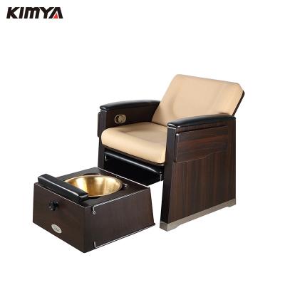 China High Quality Adjustable Foot Spa Massage Chair Pedicure Chair Kimya Nail Supplies Equipments Modern Nail Salon Furniture for sale