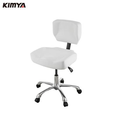 China Kimya Beauty Beautiful Appearance Manicure Pedicure Stools Salon Adjustable Stool Chair Swivel Seat With Backrest for sale