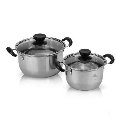 China Best quality sustainable selling cast iron set de stainless steel pot cookware cooking set for sale