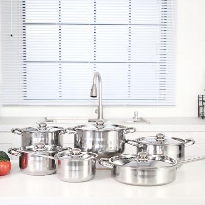 China Sustainable cooking pot set new design stainless steel cooking pot to take care of non-stick cookware set cooking pot set for sale