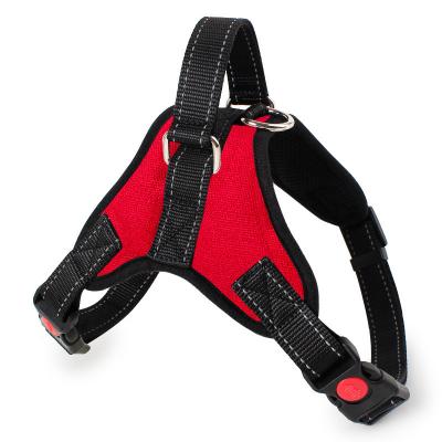 China Factory Sale Custom Cotton Printed High Quality Nylon Adjustable Dog Training Soft Harness for sale