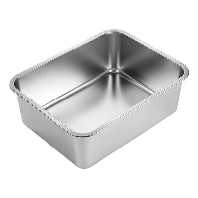 China Viable Pet Cat Litter Pan Stainless Steel Kitty Cat Toilet Box, Cat Litter Box, Cat Sand Box from Cat Clean Up Products Large Wholesale for sale