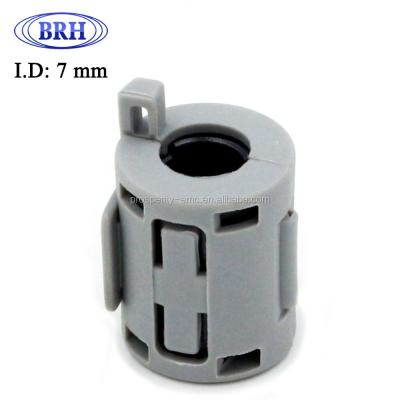 China Industrial Magnet Gray 7mm Diameter Rope Ferrite Cores Noise Suppressor Filter for sale