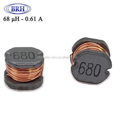 China CD54 alloy powder smd wire high frequency wind power inductor 68uh 0.61A for sale