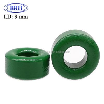 China Large Current Toroidal Ferrite Iron Core Industrial Magnet Best Price Green For Inductors Chokes for sale