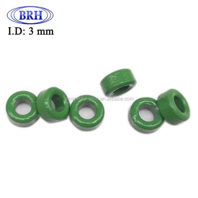 China Industrial Large Size Manganese Zn Interference Suppression EMI Magnet Ring Shaped Ferrite Core With Green Coating for sale