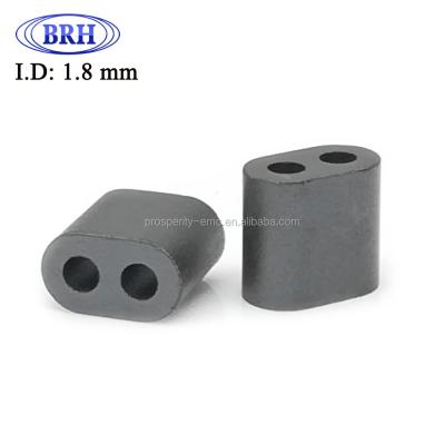 China Industrial Magnet NiZn Two Hole Ferrite Symmetrical Transformer Material Core With RoHS for sale